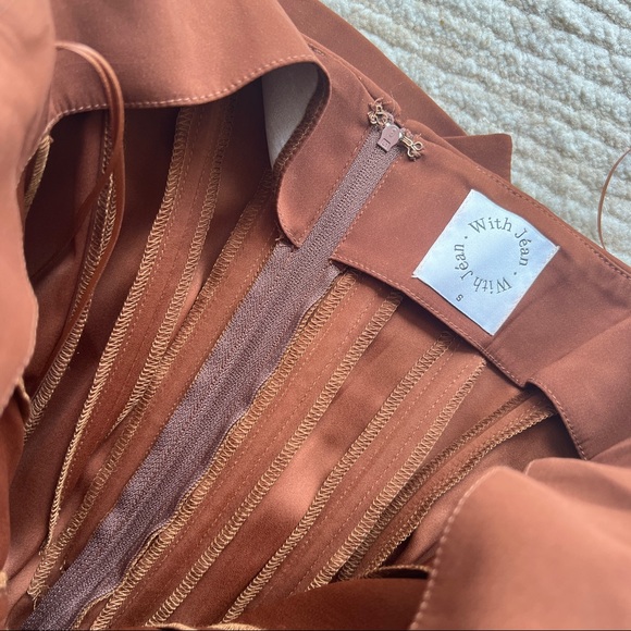 With Jean Chloe Corset Dress | Chocolate - Picture 4 of 4